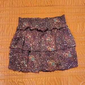MUDD Purple Ruffle Mini Skirt Y2k